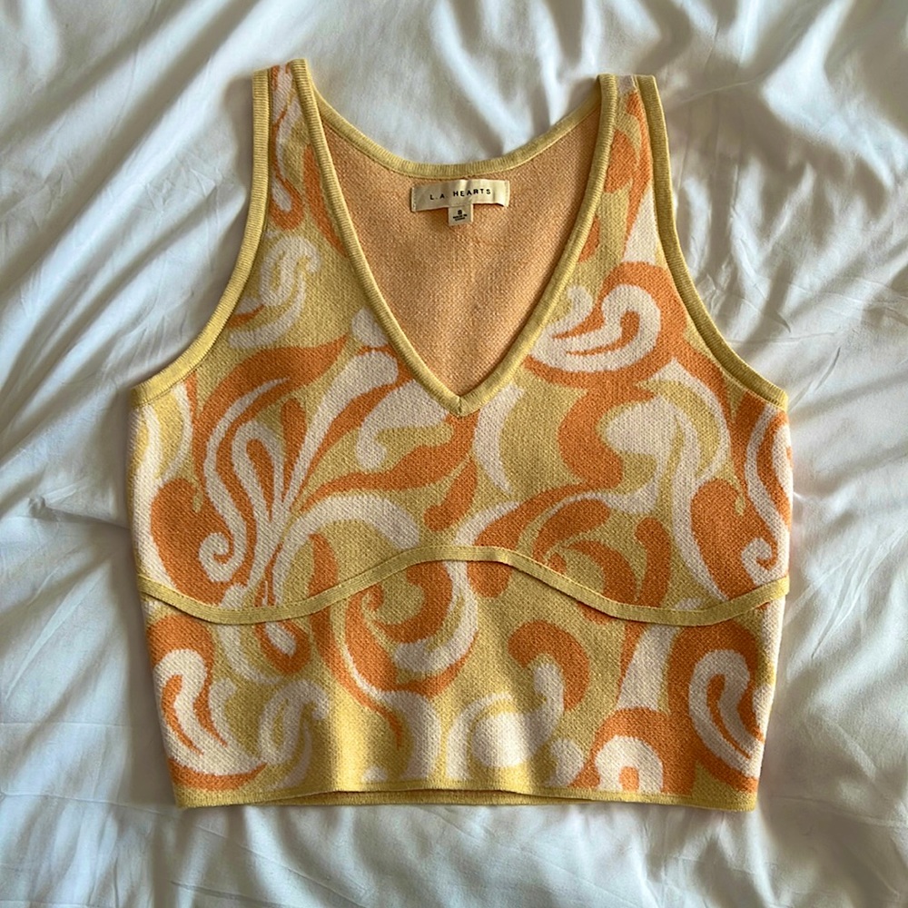 LA Hearts knit tank top